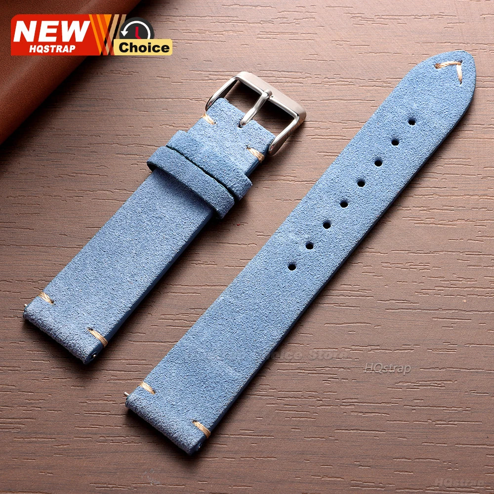New 14/16/18/19mm 21mm 22mm 20mm Soft Suede Watch Strap for Seiko for Omega Universal Quick Release Bracelet Men Women Wristband