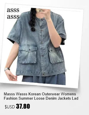 Masss Wasss 2025 Autumn Ladies Classic Fashion Oversized PU Jackets Womems Leisure Faux Leather Coats Loose Vintage Windbreakers