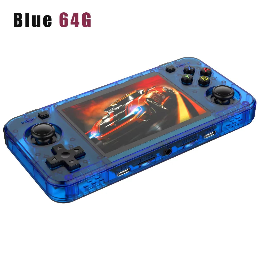 R36H ARKOS Retro Handheld Game Console Portable 64G 128G Pocket Video Player 3.5 Inch IPS Screen R36S landscape Kid Gift