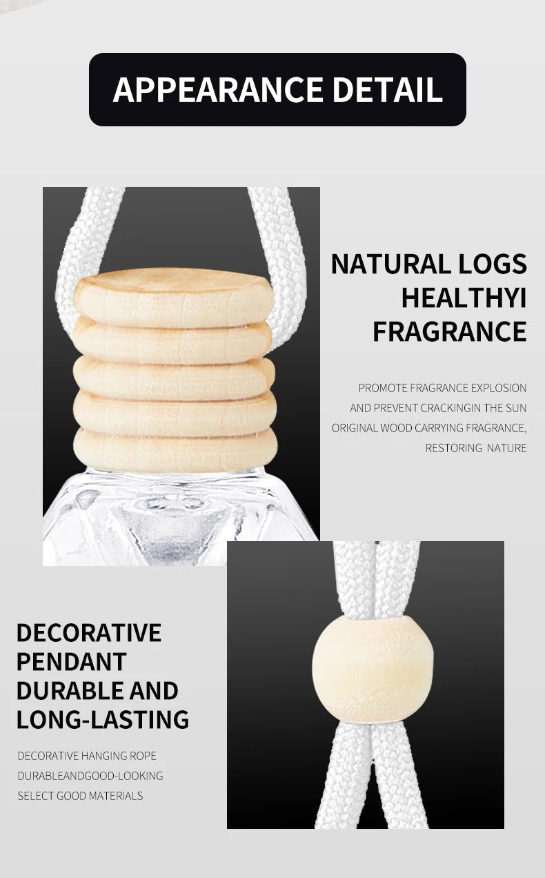 Perfume bottle car perfume, long-term car air freshener, car perfume used for car interior accessories, keep charming and fresh