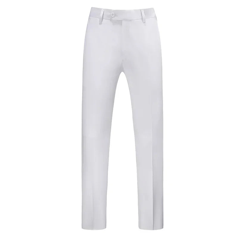 Men Dress Pants Solid Color Slim Fit Business Casual Office Wedding Formal Trousers High Quality Men Clothing Suit Pants 29-40