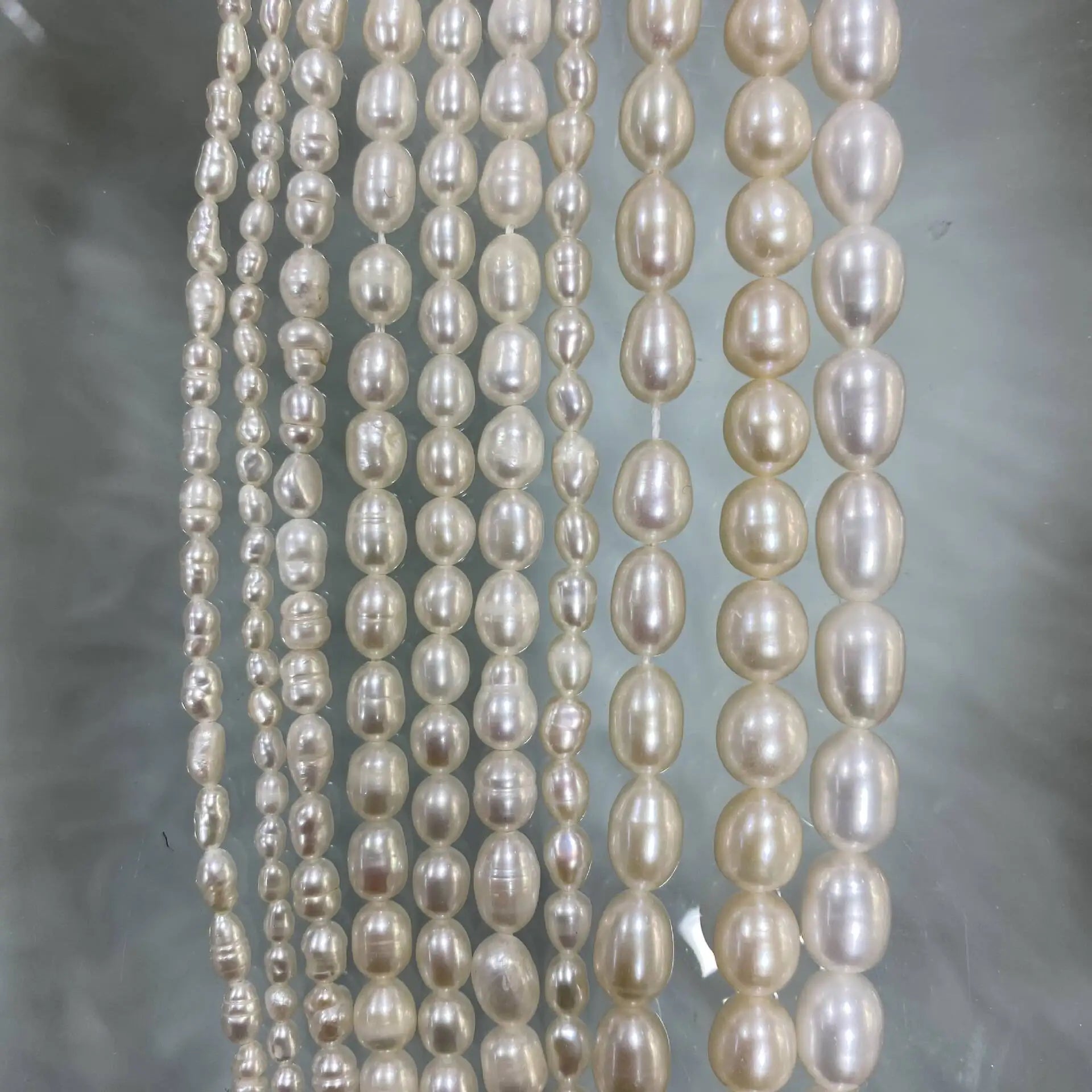SG Rice A Quality Natural Freshwater Pearls 5-6Mm Loose Spacer Beads For Jewelry Making Supplies DIY Women Necklace Bracelet
