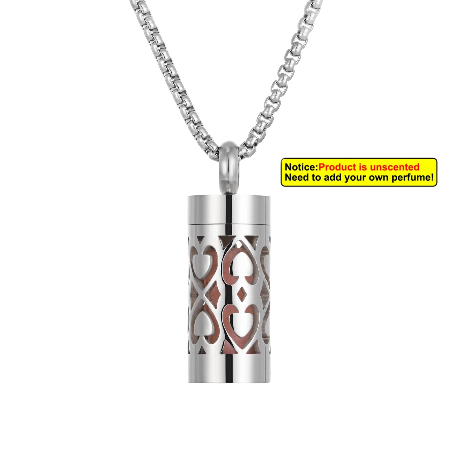 New Stainless Steel Aromatherapy Hollow Out Pendant Angel Wings Pattern Perfume Lockets Essential Oil Diffuser Necklace Jewelry