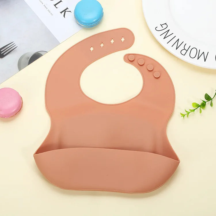 Ins Baby Bibs 3D Slicone Waterproof Bibs Adjustable Size Baby Feeding ToolsSaliva Dripping Towel Children Scarf BPA Free Baberos