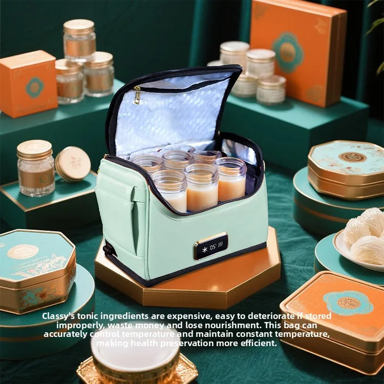 0-70℃ Portable Medicine Refrigerator Car Home Office Three-Purpose Intelligent Temperature Display+Double Power Mode Ultra-Quie