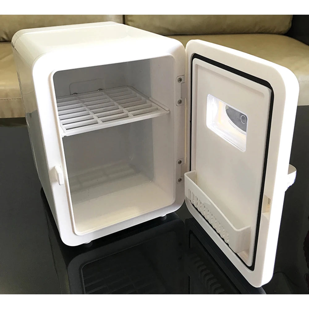110V 220V 4L Mini Fridge Portable Refrigerator Warmer Cooler Beverage Drink Cans Samll Freezer for Home Kitchen Household 미니냉