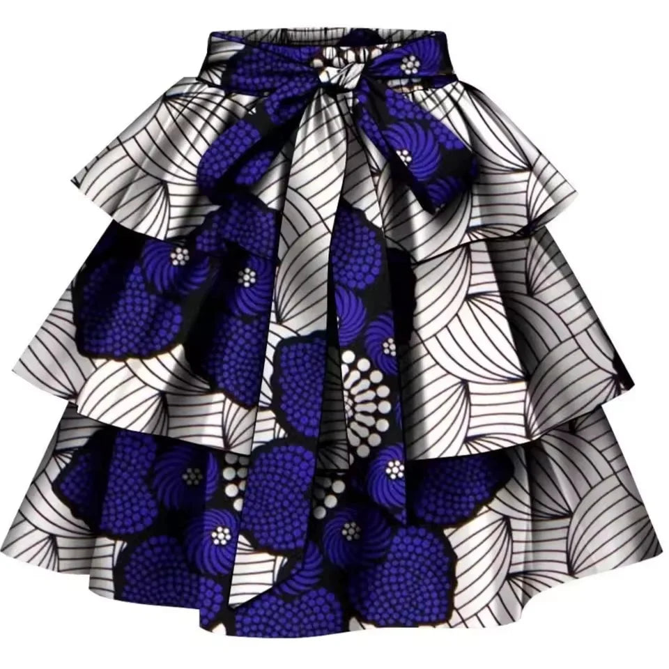 Sale! New African Print Clothes for Womem private custom pure cotton ankara print dashiki bazin riche casual skirt for women