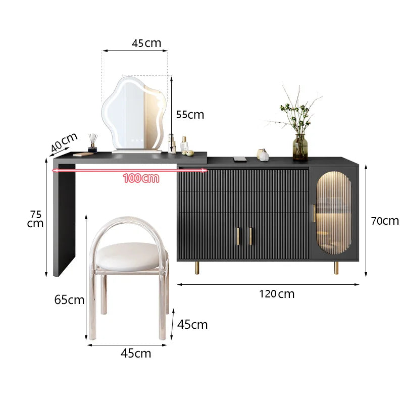 Modern Dresser Bedroom Simple Modern Corner Integrated Dressing Table Small Household Light Luxury Dressing Table
