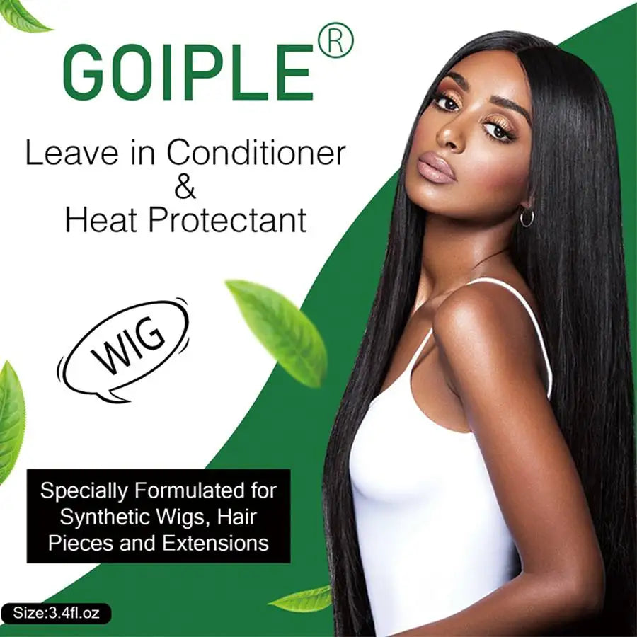 100m Wig Milk Spray for Wigs Smooth and Shiny Wig Leave-in Conditioner Women Synthetic Hair Anti Frizz Moisturizing Care Product