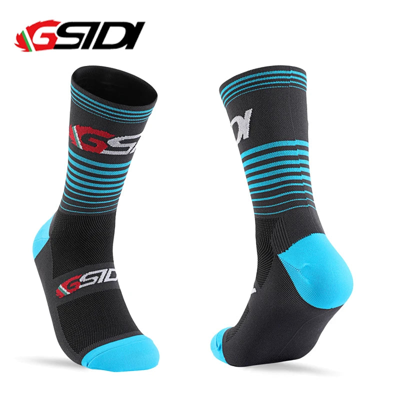 GSTDI New Cycling Socks High Quality Compression Men  Bike Outdoor Women Running Professional Sports Running