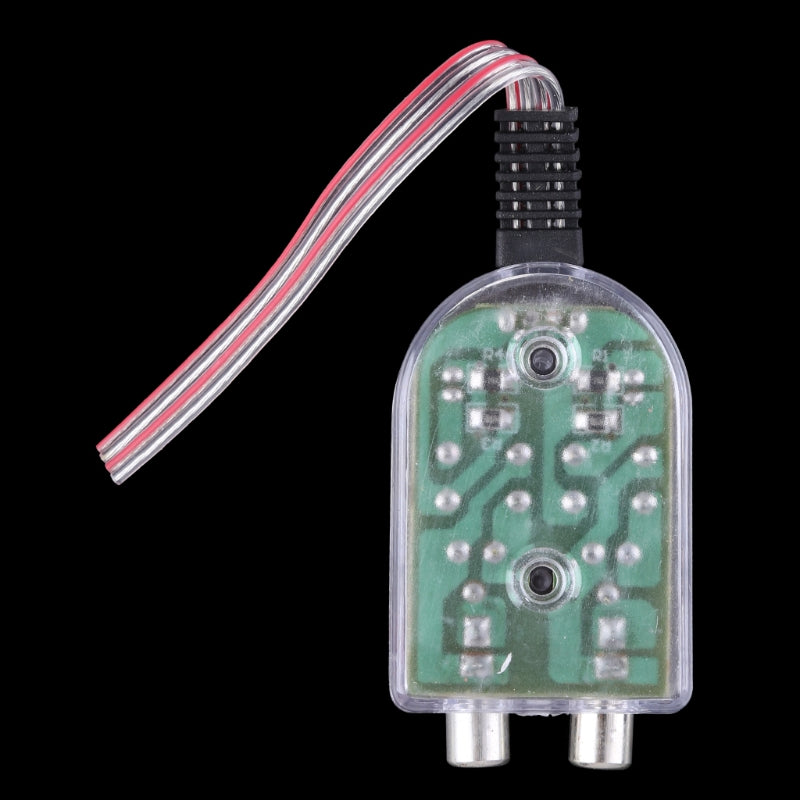 Car Stereo  12V RCA Speaker Amplifier High To Low Level Line Output Converter Adapter Wiring Adjustable Auto Part