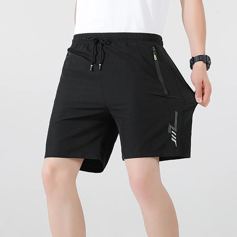 Men's Shorts Summer Football Soccer Sports Short Pants Breathable Drawstring Quick Dry Running Sports Shorts Men Jogging Bottom