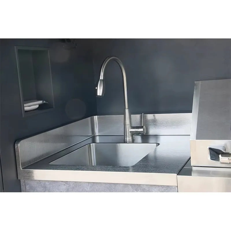 Custom Outdoor Kitchen for Sale BBQ Grill Camping BBQ Kitchen Outdoor Set Outdoor Kitchen Cabinets Island Modern Grey Kitchen