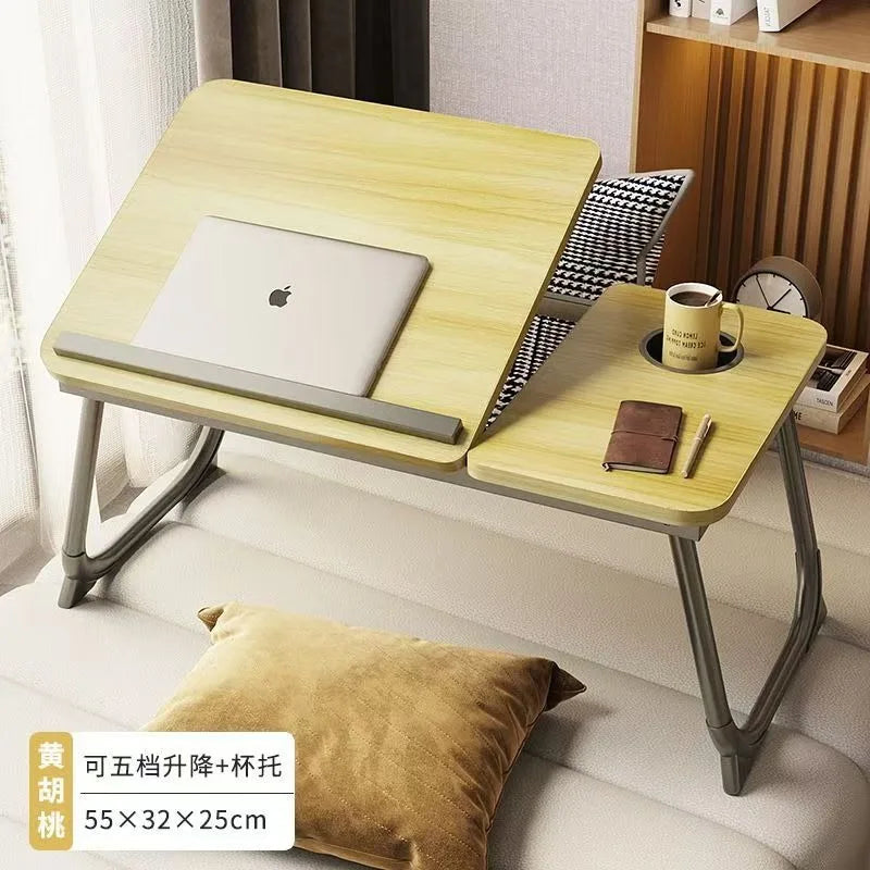 Bed foldable lifting computer desk small table notebook student dormitory lazy study table writing table desk