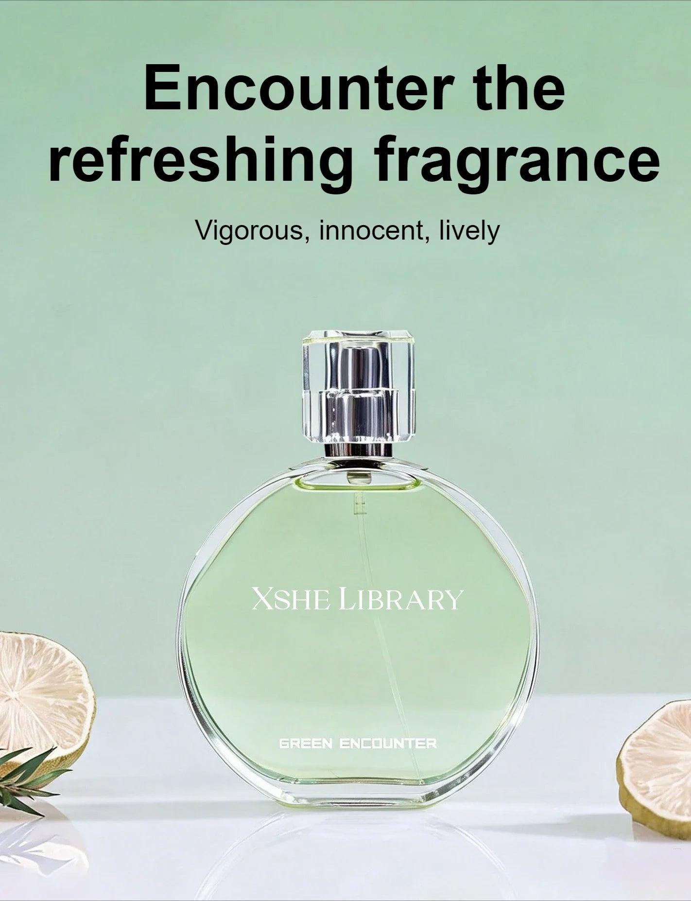 100ml Green Encounter Long-Lasting Floral-Fruity Fragrance: A High-End Inspired Perfume for Women pink rose Jasmine Osmanthus