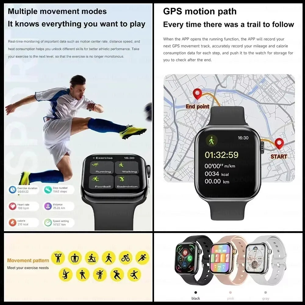 Watch 11 Smart Watch Men Body Temperature BT Call NFC Always on Display GPS Sport Watches Women DT Smartwatch For Apple Android