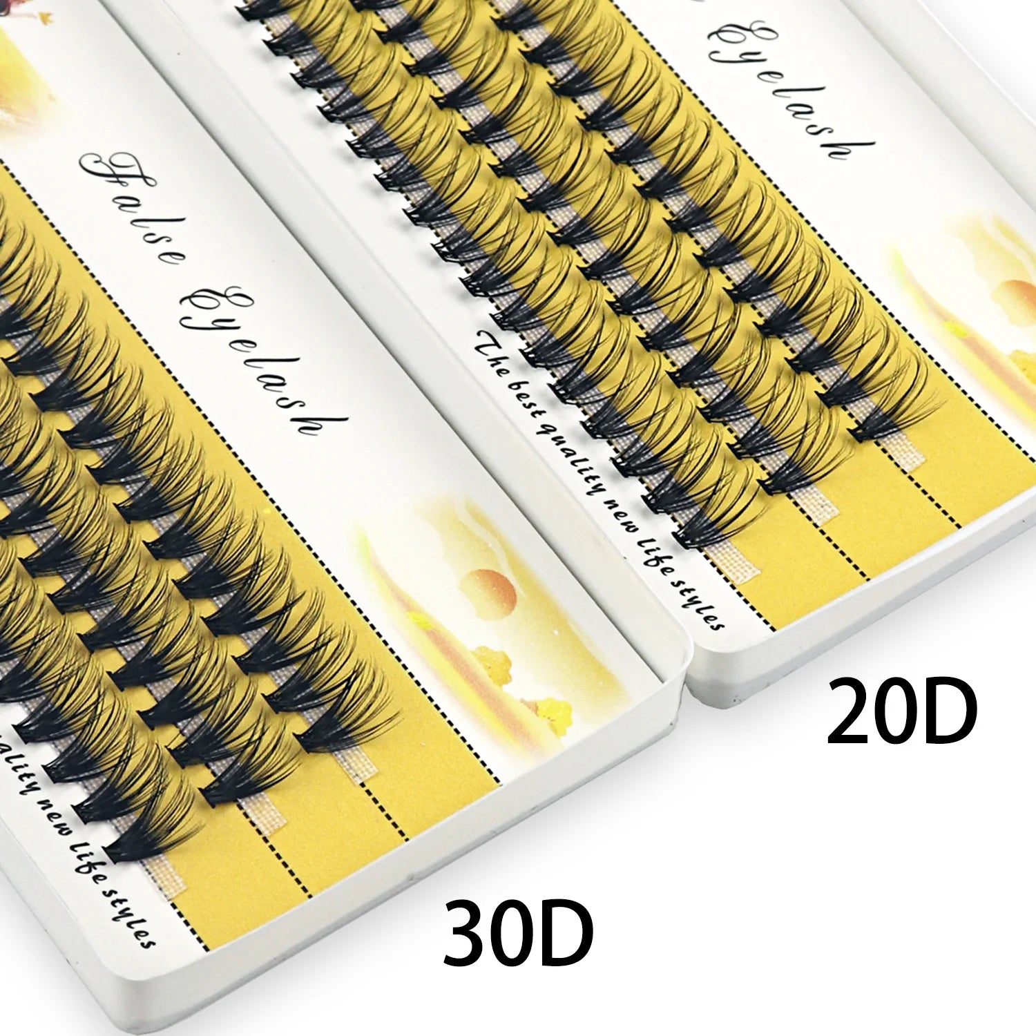20D/30D Mink Eyelashes Cluster 1 Box/60 Bundles Russia Natural Lashes 3D Individual Eyelash Extension Lashes Makeup Wholesale
