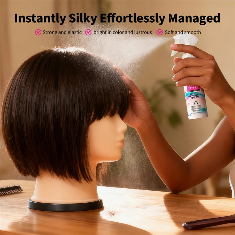 Wig Spray 100ml Moisturizer Care Spray for Wig Keratin Soft Smooth Frizz Damaged Repair Hair Mask Leave-in Conditioner Hair Care