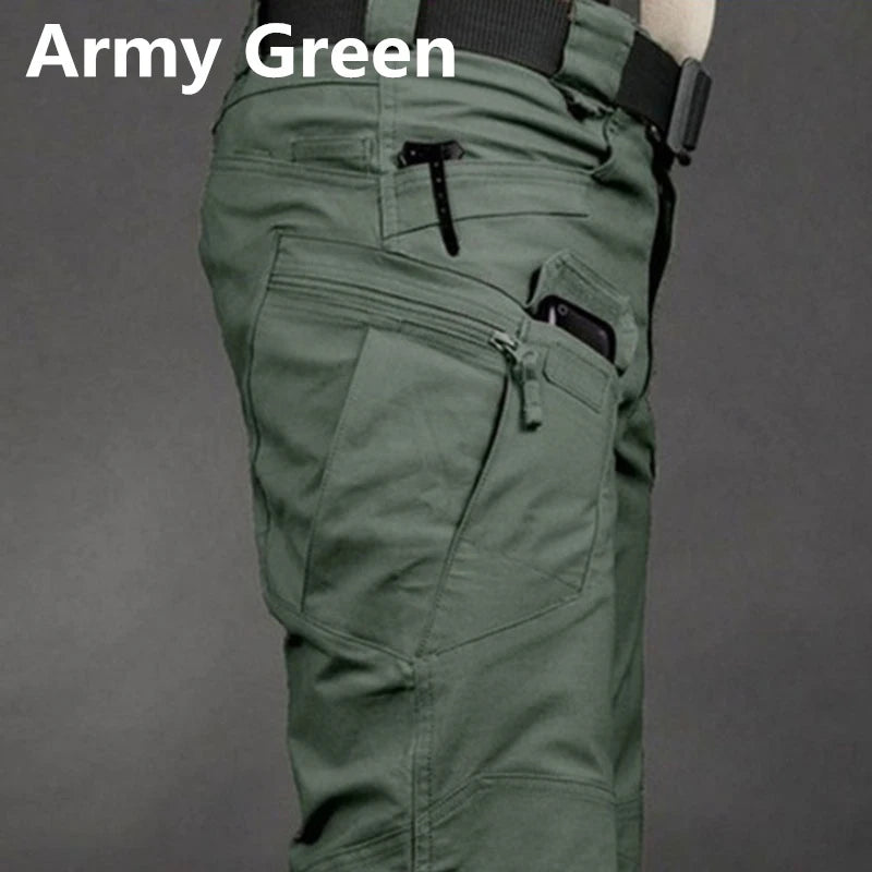 Men's Tactical Cargo Pants 6XL Plus Size Outdoor Casual Sports Pant Hiking Fishing Waterproof Multi-pocket Men Trousers