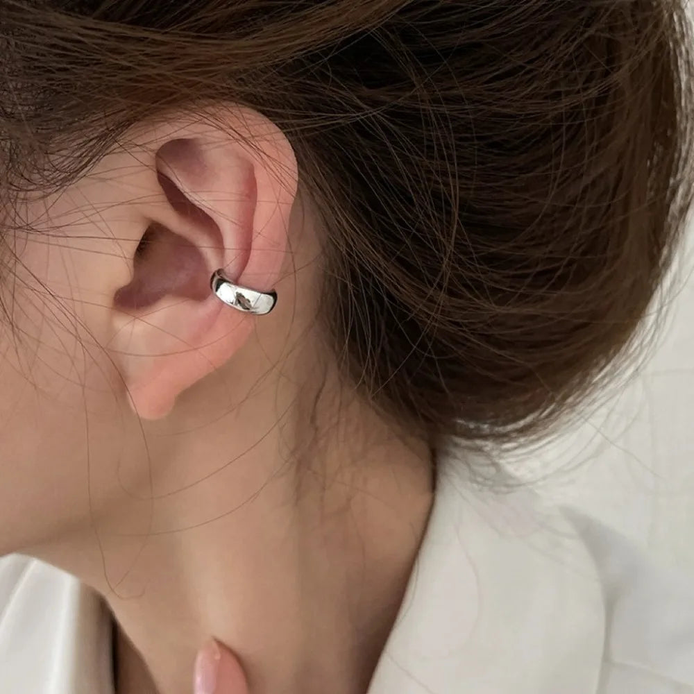 Gold Silver Ear Cuff Without Piercing Ear Clips Earrings for Women Trendy Earring Fake Cartilage Earrings Clip Каффы Для Ушей