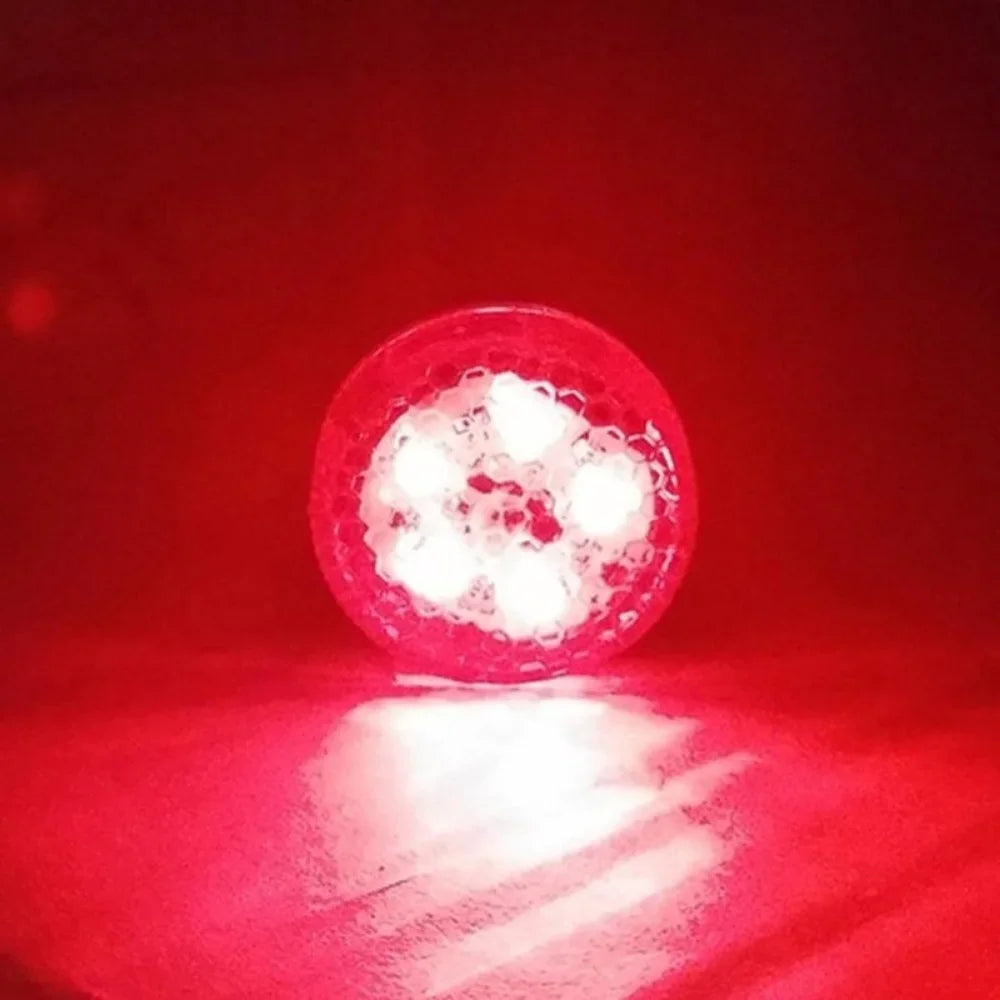 2PCs Car Door Light Warning Light Anti Collision Flash Red Wireless Alarm Lamp Strobe Light Turn Signal Parking Light