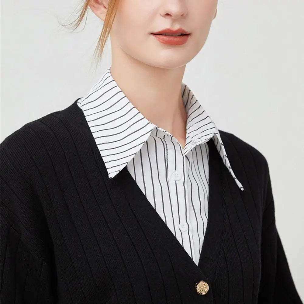 New Lapel Fake Collar Vintage Detachable Shirt False Collar for Women Blouse Sweater Lapel Top Neckwear Ties Clothes Accessories