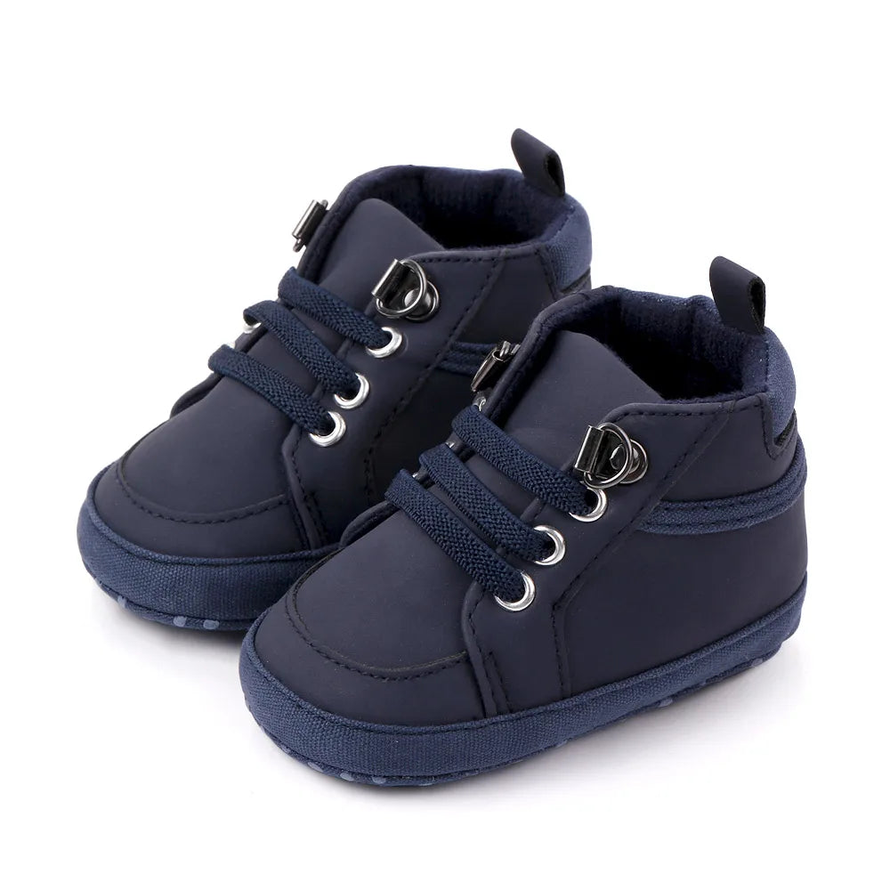Baby Casual Shoes Ankle-covered Little Boots for 0-1 Years Toddler Boys Outdoor Prewalking