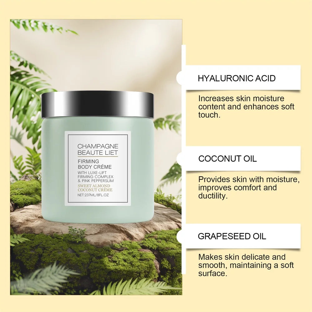 Champagne Firming Body-Cream With Pepperslim Anti Wrinkle Skin Tightening Cream Daily Hydrating Body Lotion For Men And Women