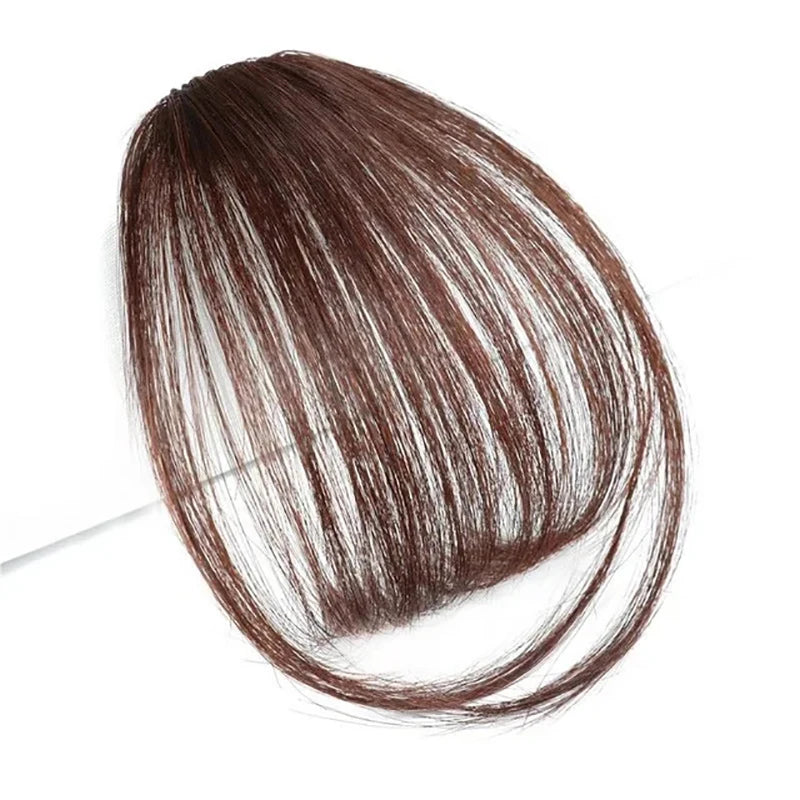 WIGSIN Synthetic Clip In Air Bangs Hair Extensions Short Straight Hairpiece Wig For Women Daily Use Hair Accessories