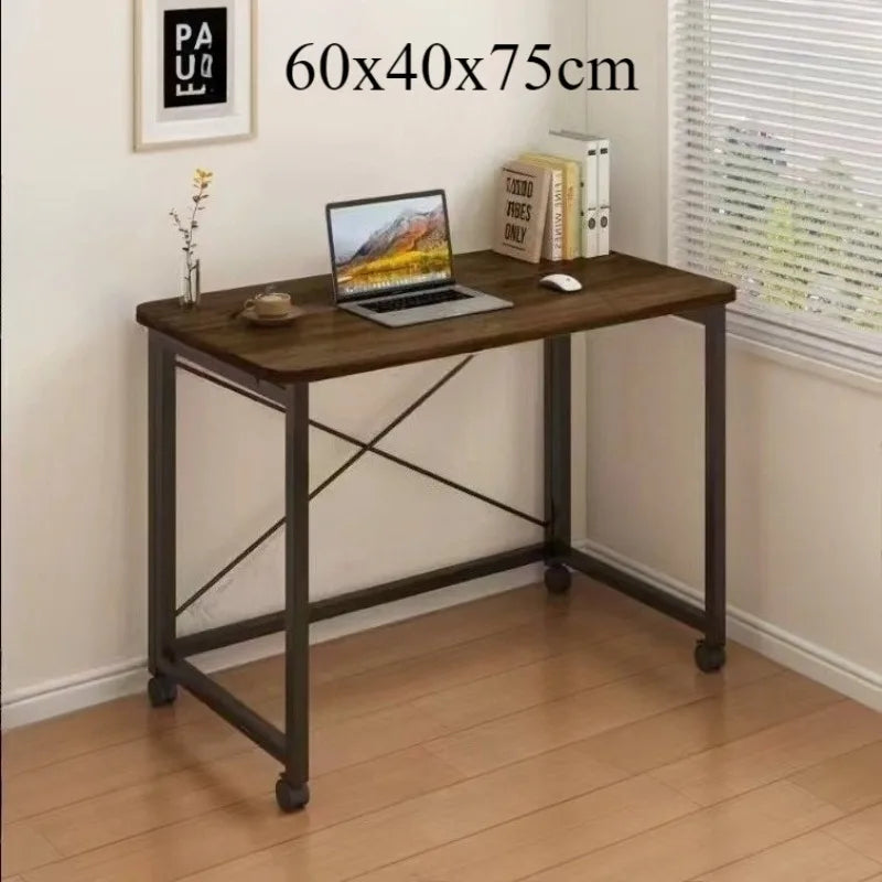 Folding computer desk desk removable table home student study table bedroom bedside table writing table desk