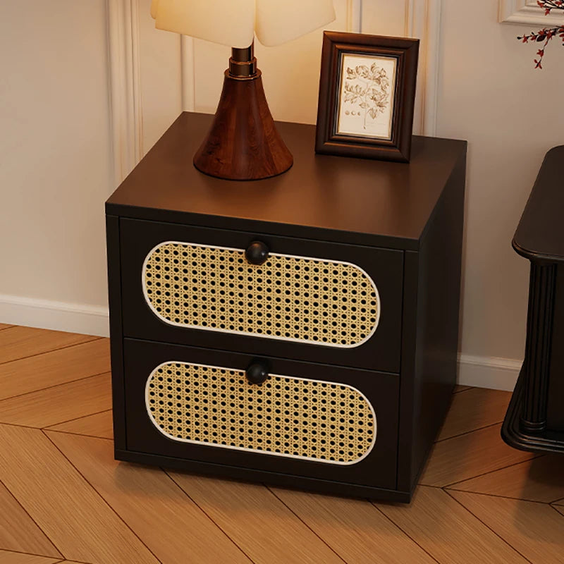 Bedroom Vintage Nightstands Rattan Wooden Design With Drawers Nightstands Minimalist Luxury Mesa De Cabeceira Unique Furniture