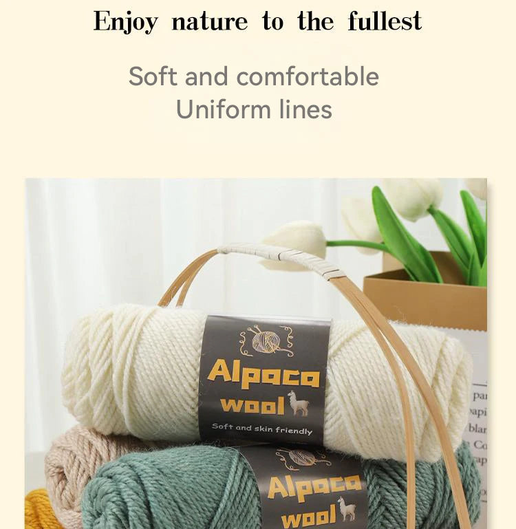 500g Alpaca Wool 245 Chunky Knitting Yarn Multi-Color Autumn and Winter Fashionable Gift for Men and Women DIY Knitting Material Kit for Warm Sweaters, Coats, Scarves, Hats, Gloves, Leg Warmers, Knee Pads Yarn Balls 5Pcs/Pack