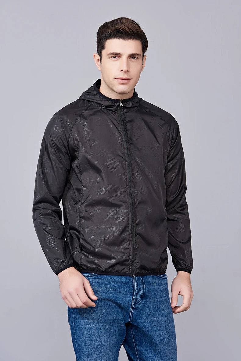 JNLN Unisex Hiking Jacket Men Women Waterproof Quick Dry Camping Windbreaker Outdoor Trekking Fishing Rain Coat Anti UV Clothes