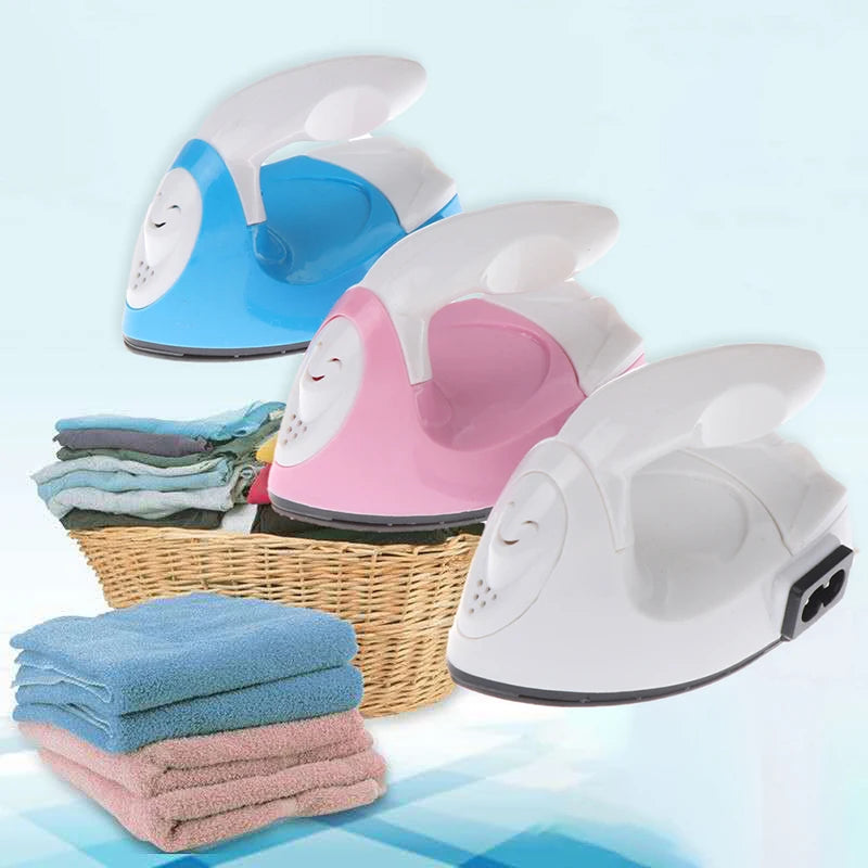 1Set Mini Craft Iron Electric Iron Portable Handy Heat Press Diy Small Iron For Ironing Clothes Laundry Appliances EU/US Plug