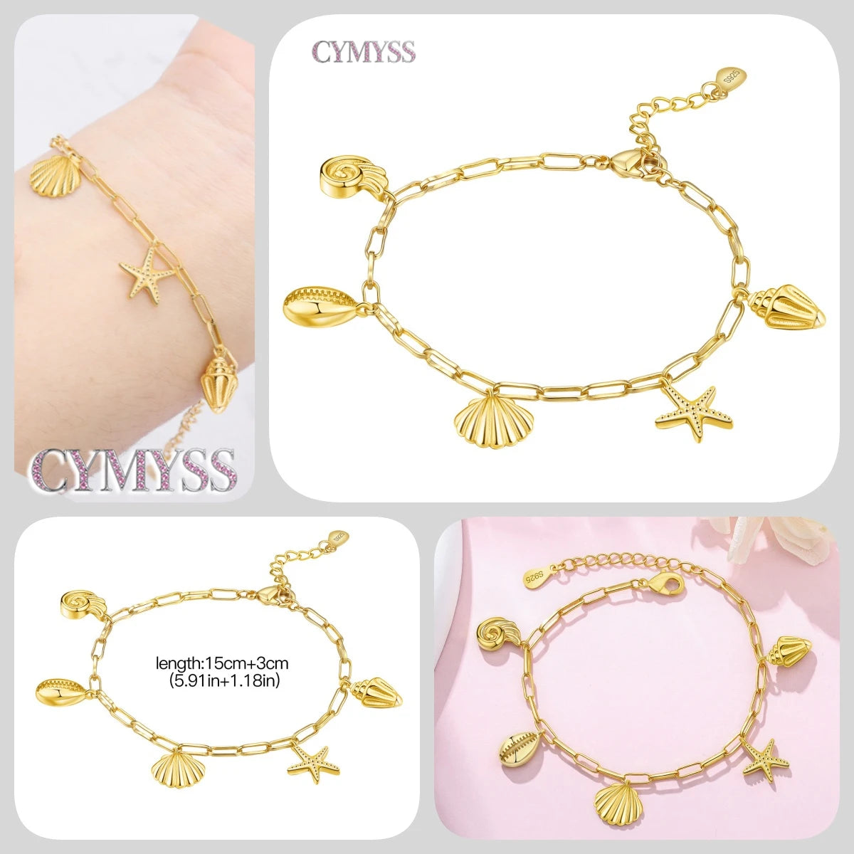 Original 925 Sterling Silver Zirconia Tennis Chain Bracelet for Women Adjustable Gold Color Hot Sale Ideal Birthday Party Gifts