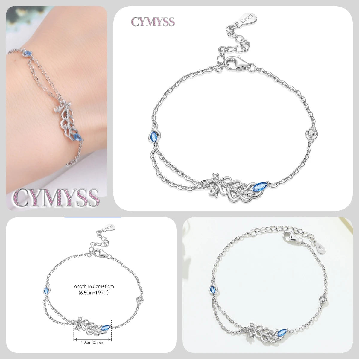 Original 925 Sterling Silver Zirconia Tennis Chain Bracelet for Women Adjustable Gold Color Hot Sale Ideal Birthday Party Gifts