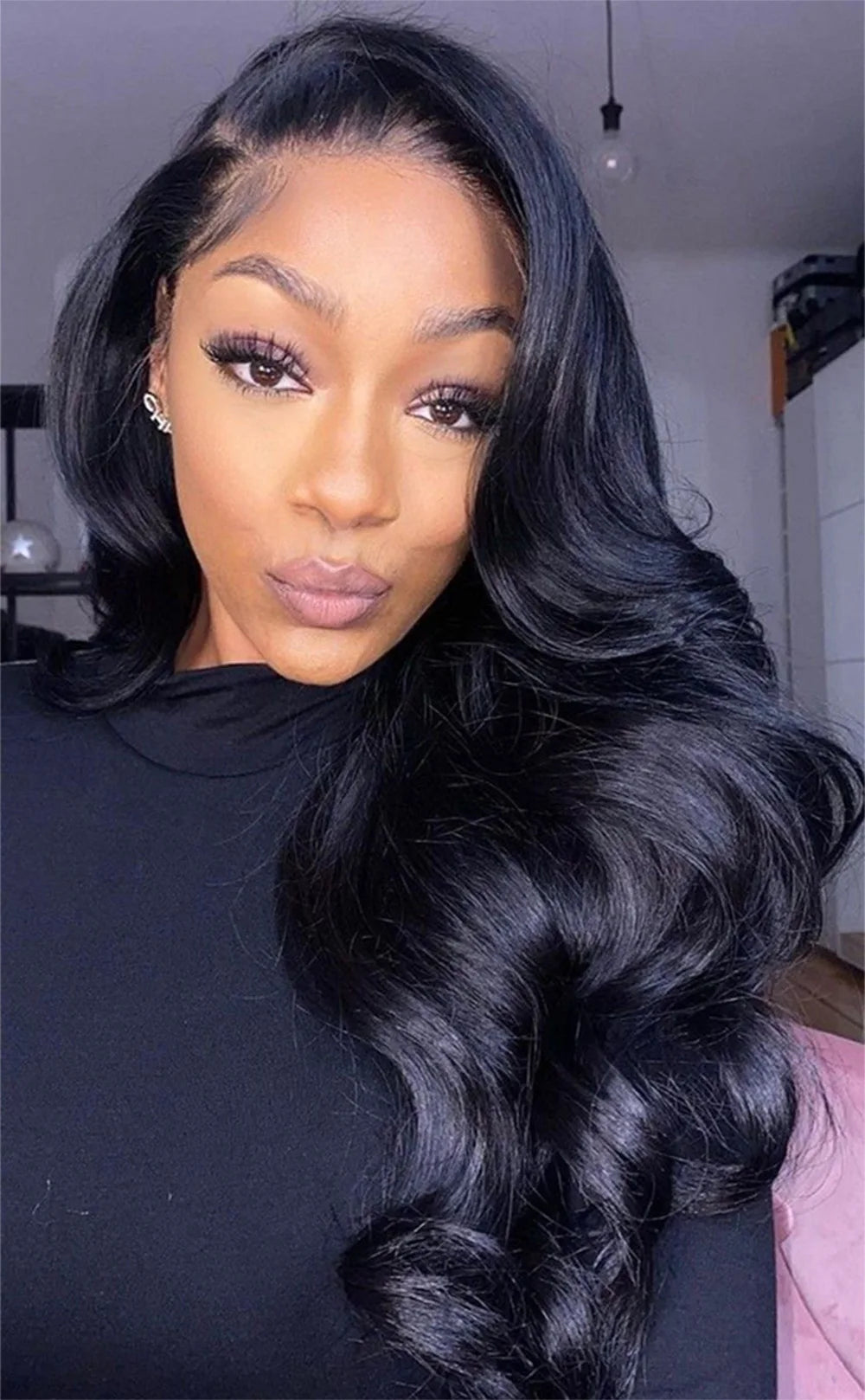 200% Density 13x6 Body Wave Lace Front Wigs Human Hair Pre Plucked For Black Women HD Transparent Glueless Lace Frontal Wigs
