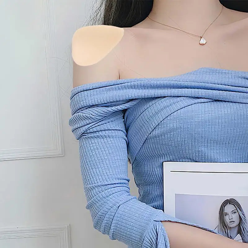 3pairs Sponge Shoulder Pads Sponge Breathable Set-in Pads Shoulder Enhancer for Women Men Breathable Sponge Pads for Blazer