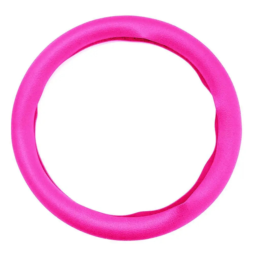 19 Color Car Silicone Steering Wheel Cover For Summer Fashion Sweat Absorbent Non-slip Handle Cover General DIY Parts