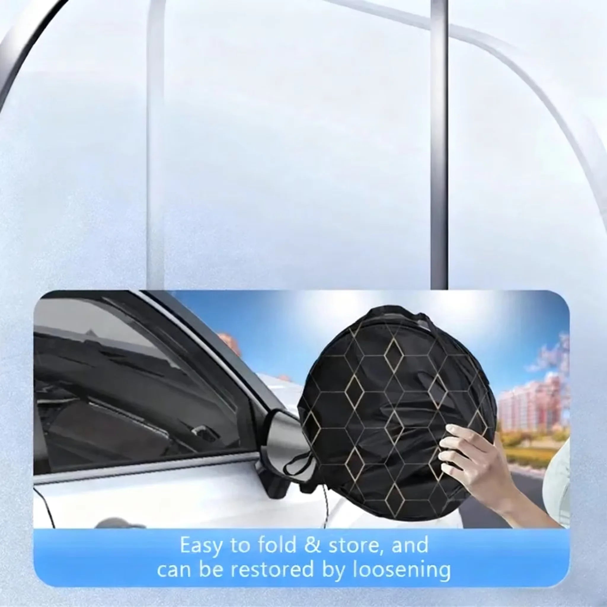 5-Layer Car Windshield Sun Shade Cover Foldable Thicken Front Window UV Refletive Sunshade Curtain Sun Protection Cover