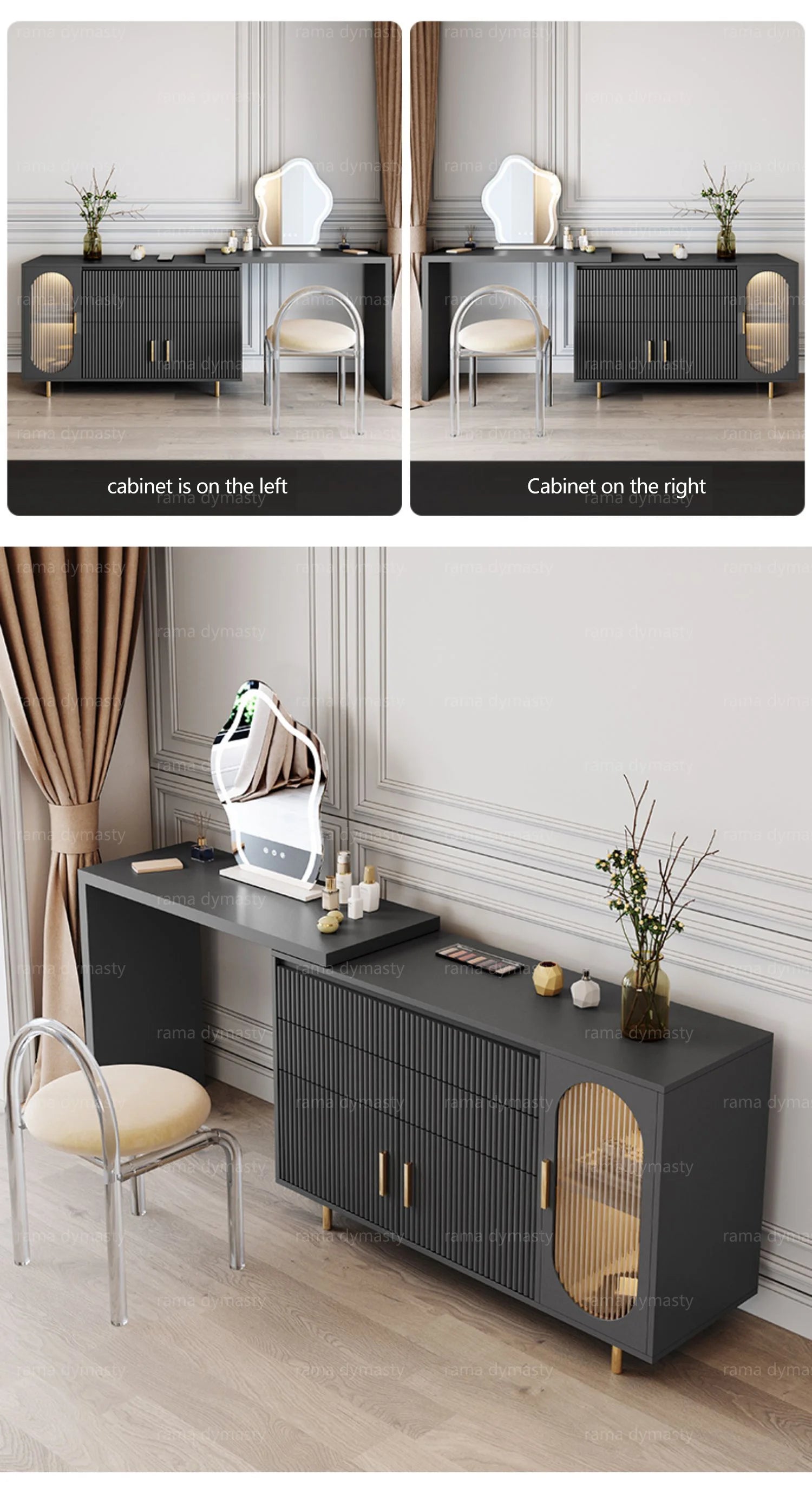 Modern Dresser Bedroom Simple Modern Corner Integrated Dressing Table Small Household Light Luxury Dressing Table
