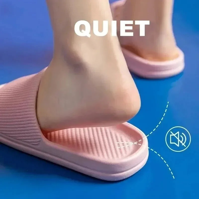 Non-Slip EVA Soft Sole Massage Shower Shoes for Men and Women, Couples, Waterproof, Home, Leisure, Bathroom Slippers, Fashion