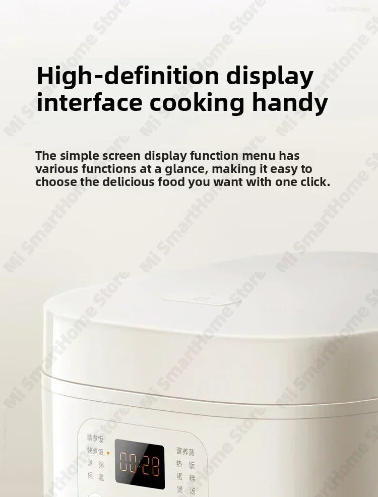 Xiaomi Mi Rice Cooker N1 3L Energy-saving Version 9 Stage Cooking Dual Engine Anti Overflow 6-Layer Composite Liner MFB13A0