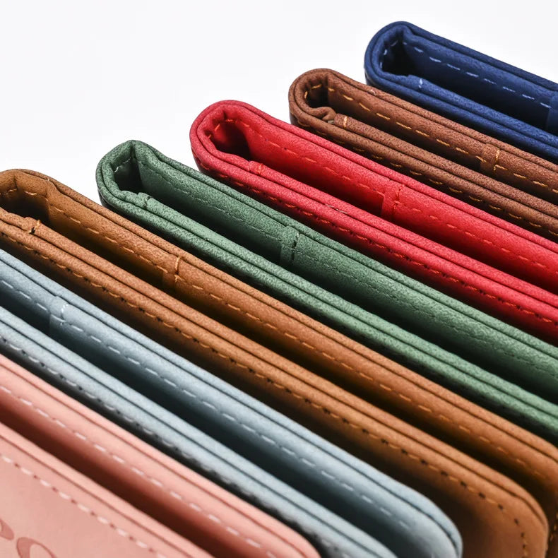 Leather Passport Holder Travel Wallet with ID Credit Card Slot PU Leather Passport Covers Case RFID Blocking Passport Protector