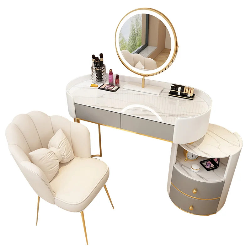Bedroom Wooden Dressing Table Drawer Girls Led Light Standing Dressing Table Mirror Makeup Mesa De Maquillaje Rome Furniture