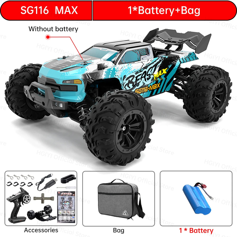 ZLL SG116 MAX 1:16 High Speed Drift Racing 80KM/H Brushless Motor 4WD SG116 Pro 40KM/H RC Car Off Road Car Toys For Kid Gift