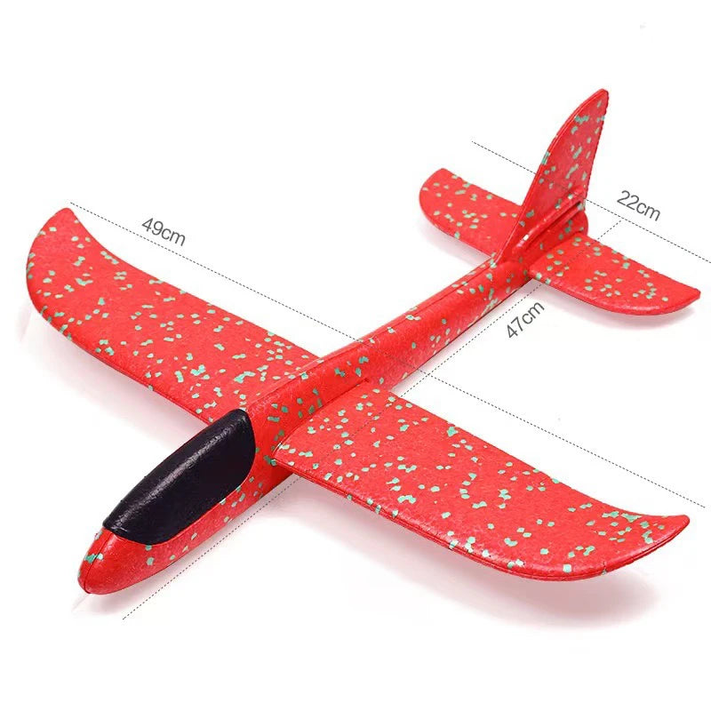 48.5cm Hand Throwable Free Flight Glider Foam Model EPP Breakout Flight Glider Party Game Kids Outdoor Fun Gift Toy
