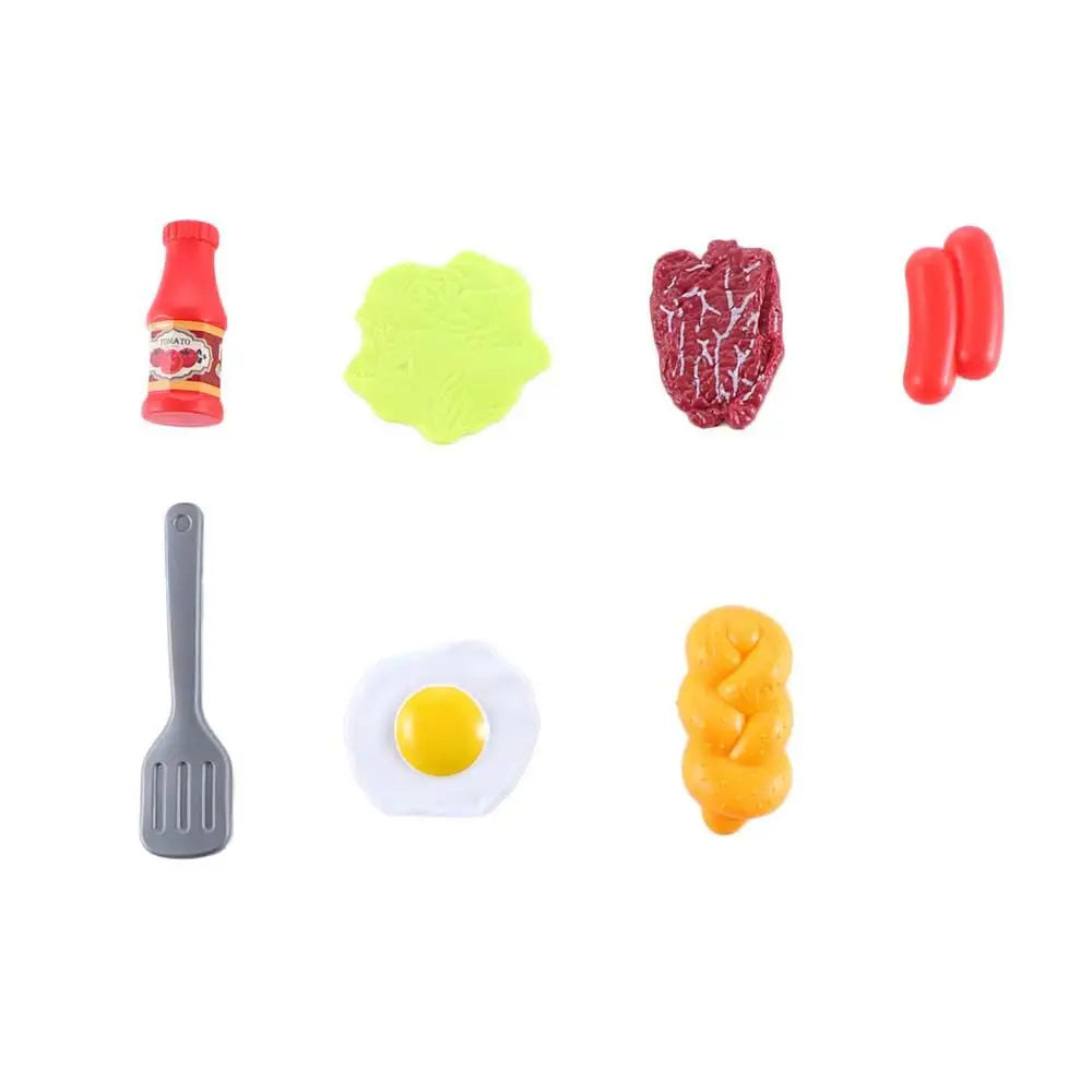 Cookware Pot Pan Toy Children Kitchen Toy Children Pretend Play Kitchen Miniature Kitchen Play Kitchen Toy Set Simulation Food