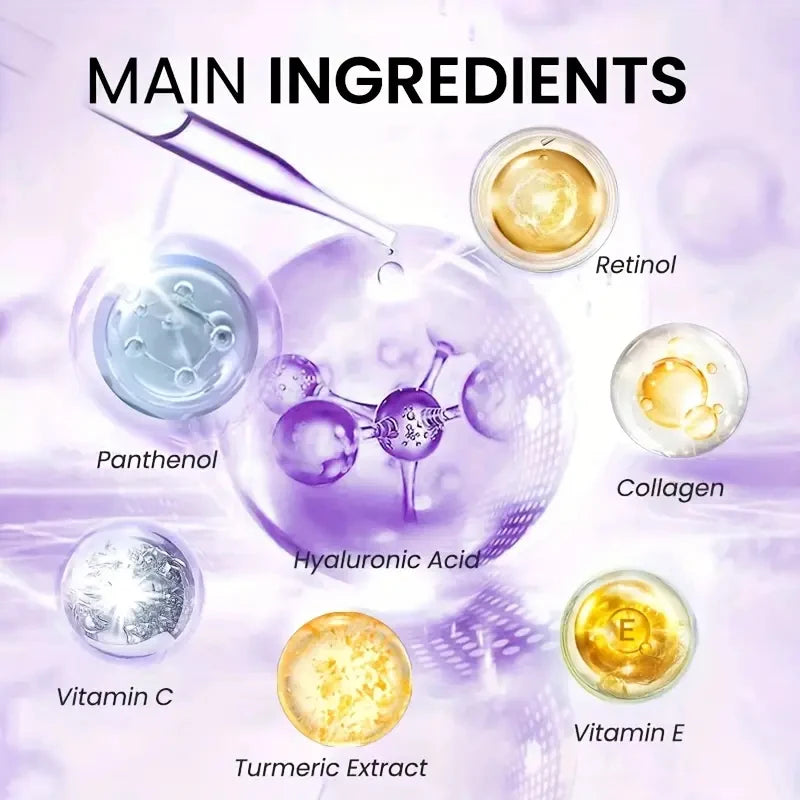 2-Minute Facial Lift Day & Night Cream with Retinol, Hyaluronic Acid & Collagen - Moisturizing Lotion Suitable for All Light Skin Tones, Fragrance-Free, Absorbs in 2 Minutes