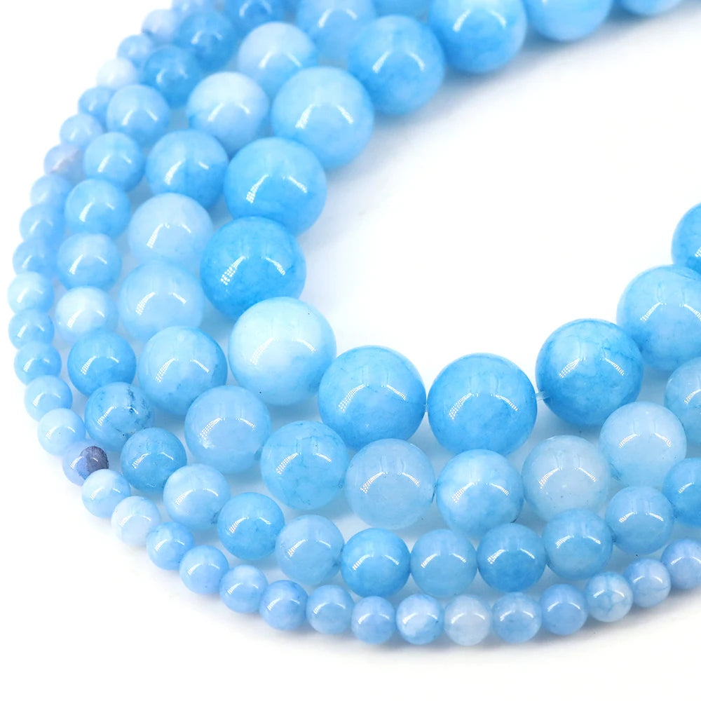 Natural Stone Beads Blue Tiger Eye Crystal Amethyst Rose Quartz Gemstone Bead for Jewelry Making Bracelet Necklace 4/6/8/10MM